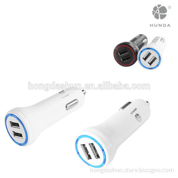 Meet Rohs Standard mini dual Port USB 24W 4.8A car charger